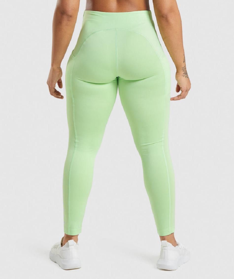 Leggins Gymshark Deporte Mujer Verde | CO 2935XYU